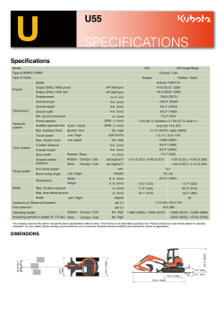Model Type of tracks Model Output (SAEJ 1349 net) Displacement