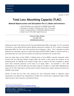 Total Loss Absorbing Capacity (TLAC)
