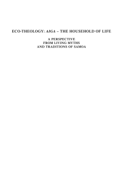 eco-theology: aiga &ndash; the household of life - Augustana
