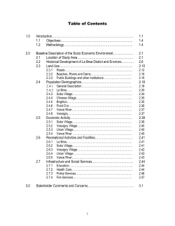 Table of Contents