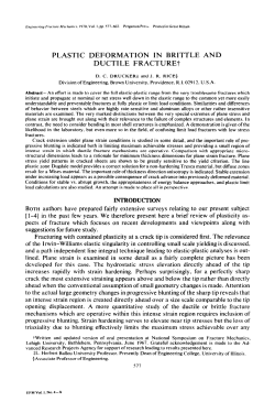plastic deformation in brittle and ductile fracture?