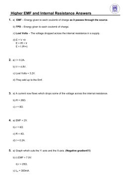 4. H EMF and Int Res Answers
