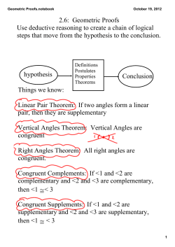 Geometric Proofs.notebook