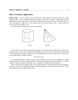 Euler`s Formula: Applications