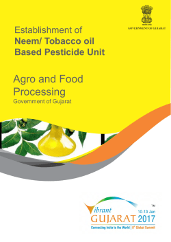 Neem/Tobacco oil Based Pesticide Unit
