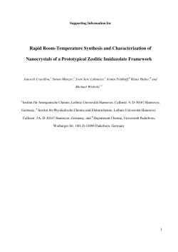 Rapid Room-Temperature Synthesis and Characterization of