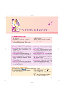 The Family and Culture