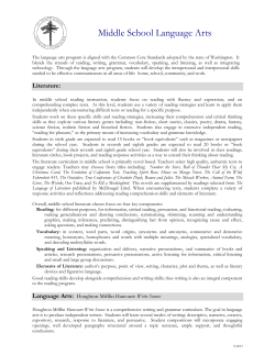 Middle School Language Arts