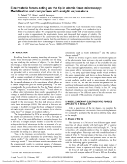 Electrostatic forces acting on the tip in atomic force microscopy