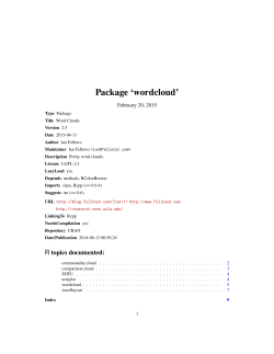 Package `wordcloud`