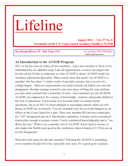 An Introduction to the AUXOP Program - Flotilla 4-76