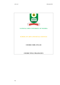 ENG432 - National Open University of Nigeria