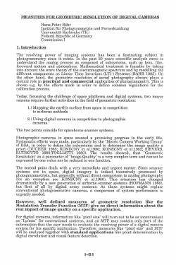 MEASURES FOR GEOMETRIC RESOLUTION OF DIGITAL