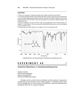 Enamine synthesis lab