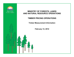 A Practical Guide to MFLNRO Timber Measurement Processes