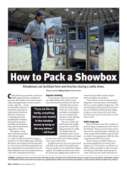 How to Pack a Showbox