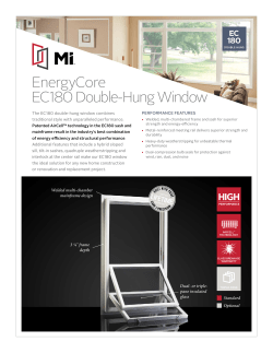 EnergyCore EC180 Double-Hung Window