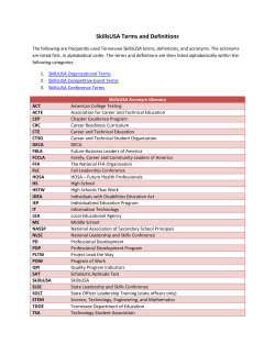 SkillsUSA Terms and Definitions