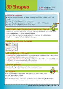3D Shapes - Planet Maths