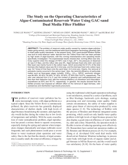 The Study on the Operating Characteristics of Algae
