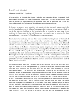 From Life on the Mississippi Chapter 6: A Cub Pilot`s Experience