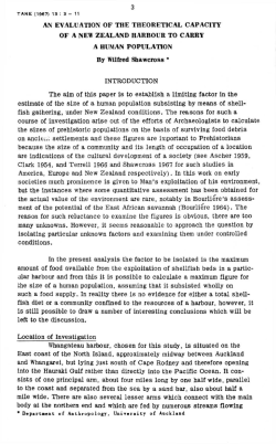 3 AN EVALUATION OF THE THEORETICAL CAPACITY OF A NEW