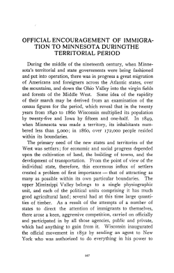 Official encouragement of immigration to Minnesota