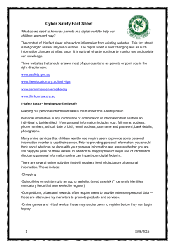 Cyber Safety Fact Sheet