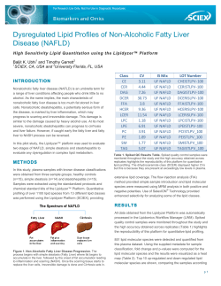 Technical Note: Non-Alcoholic Fatty Liver Disease Study