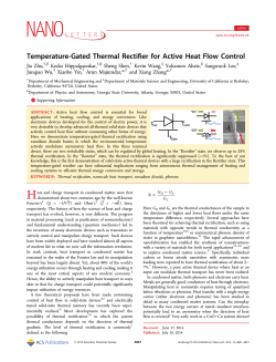 Temperature-Gated Thermal Rectifier for Active Heat Flow Control