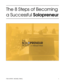 The 8 Steps of Becoming a Successful Solopreneur