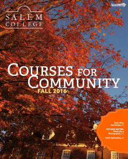 FALL 2016 - Salem College