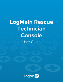 LogMeIn Rescue Technician Console User Guide