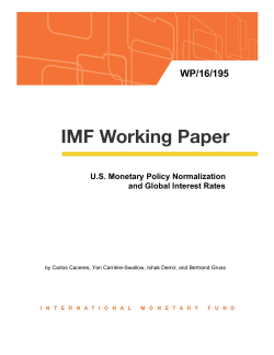 US Monetary Policy Normalization and Global Interest Rates