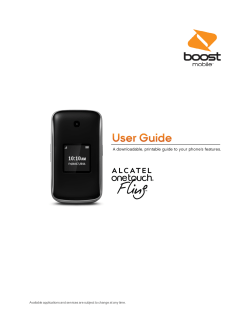 ALCATEL ONETOUCH FLING User Guide