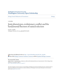 Joint phenotypes, evolutionary conflict and the fundamental theorem