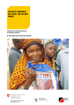 Heierli and Lengeler - bednets in TZ