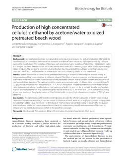 Production of high concentrated cellulosic ethanol by acetone/water