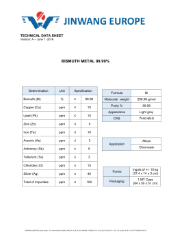 bismuth metal 99.99%