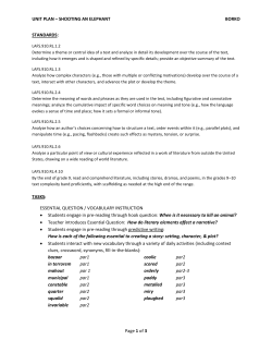 unit plan &ndash; shooting an elephant borko