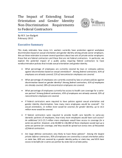 The Impact of Extending Sexual Orientation and