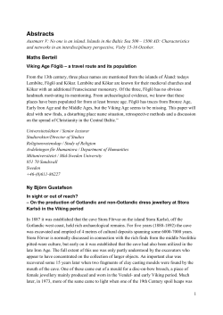 Abstracts - Austmarr Network