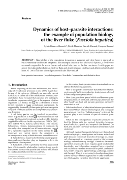 Dynamics of host&ndash;parasite interactions: the example of population