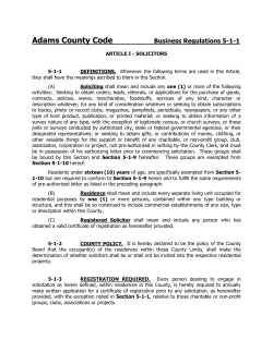 Business Regulations