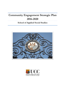 Community Engagement Strategic Plan 2016-2020