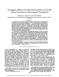Protection by Physiological Pyrimidines