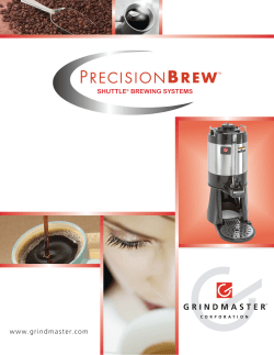 AM-910-02 Precision Brew Brochure:Layout 1.qxd