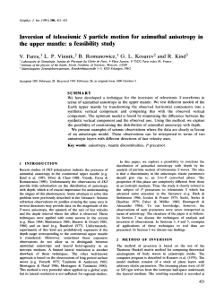Inversion of teleseismic S particle motion for azimuthal anisotropy in