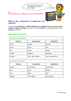 2 Comparison of Adjectives