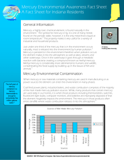 Mercury Environmental Awareness Fact Sheet A Fact Sheet for